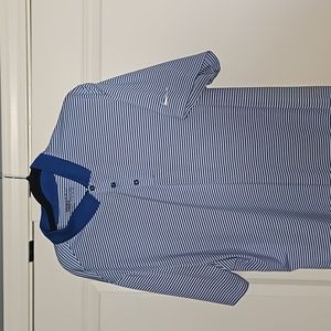 Nike Blue Striped Dri-Fit XXL